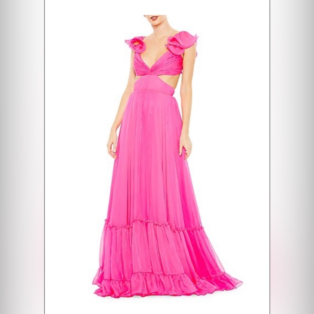 Hot pink Mac Duggal gown, brand new! Barbiecore🎀